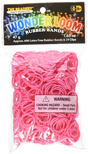 The Beadery 7295063 Wonder Loom Bands, Pink