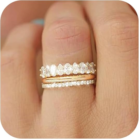 Roe Dolph Gold Rings for Women Non Tarnish Dainty Stackable