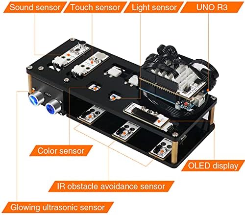 xArm UNO Robotic Arm 6DOF Robot Arm Kit with Secondary Development Compatible with Arduino IDE, DIY Programming Robot Kit STEAM Robot Arm with Sensor and UNO R3 Open Source Code & Tutorial 2 51Y