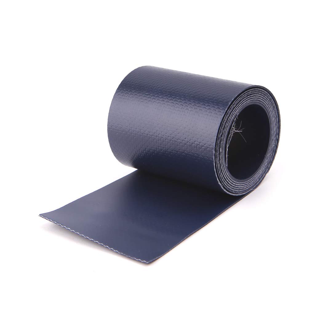 Newwyt Toppa in PVC Gommone Speciale Strumento di Riparazione Patch Foro per Kayak Toppa di Riparazione Impermeabile Rotta per Canoa 5x100 cm PVC Nero