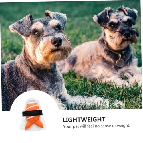 Disfraz de Sushi para Perros, Talla L, Naranja miniatura 5