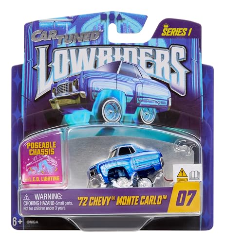 CarTunedTM Lowrider Series 1-1972 Chevy Monte Carlo miniatura 1