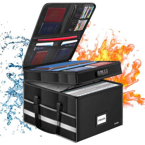 Feuerfeste Dokumententasche mit Schloss,Aktenaufbewahrungsbox Büro...