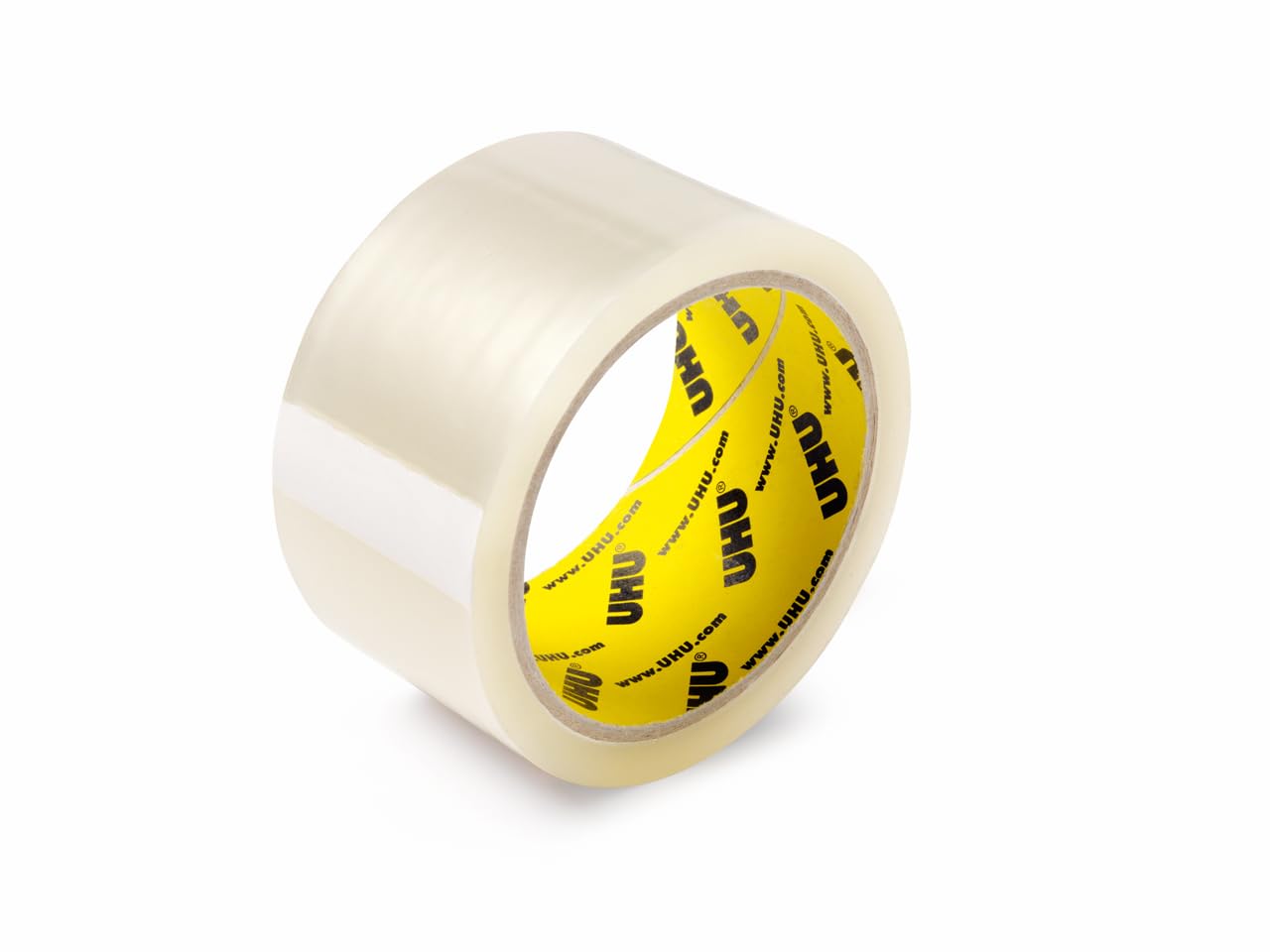 UHU Rollafix Packing Tape Clear Pack of 3 66m x 50mm