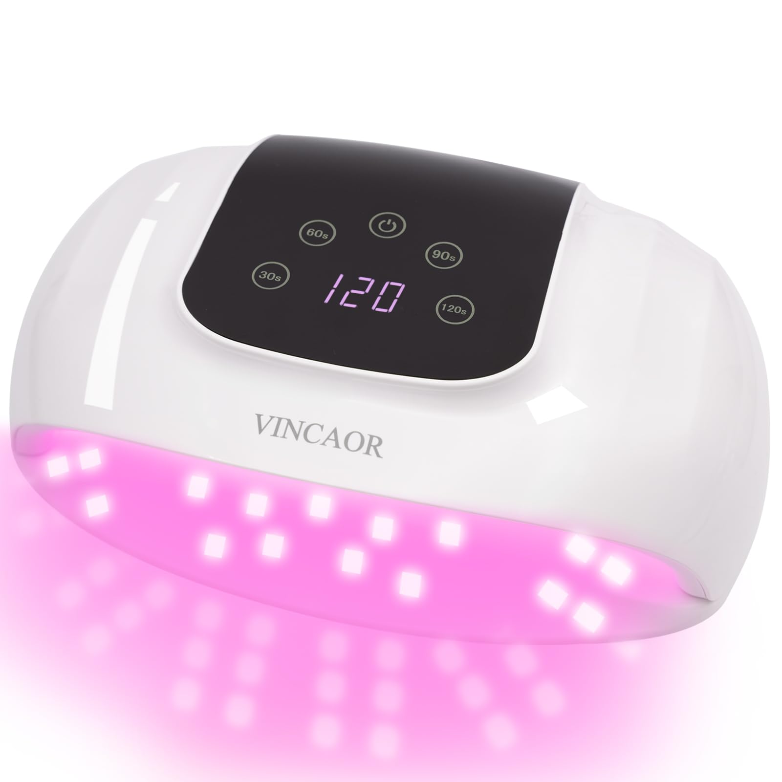 Professional Nail Dryer Gel Polish Light, UV LED Nail Lamp 150W, UV Nail Light with 4 Timer Setting, Professional Nail Art Tools with Automatic Sensor, Nail Polish Curing Gel LED Dryer,LCD Display