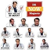 12 Pack Dr Now Magnets Fridge, Dr. Nowzaradan Fridge Magnet - 3' × 3' Strong Magnets, Black Text, Motivational Diet Helper - Dr nowzaradan Diet Plan Book, Dr Now 1200 Calorie Diet Plan