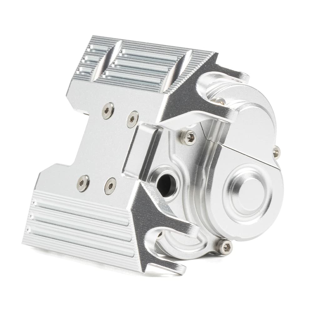 Palumma RC Gearbox Shell Housing, Aluminum Alloy Transmission Gearbox Housing /Gearbox Housing + RC Chassis Armor Kit for 1/18 Axial UTB18 Capra RC Car Upgrades Parts (D)
