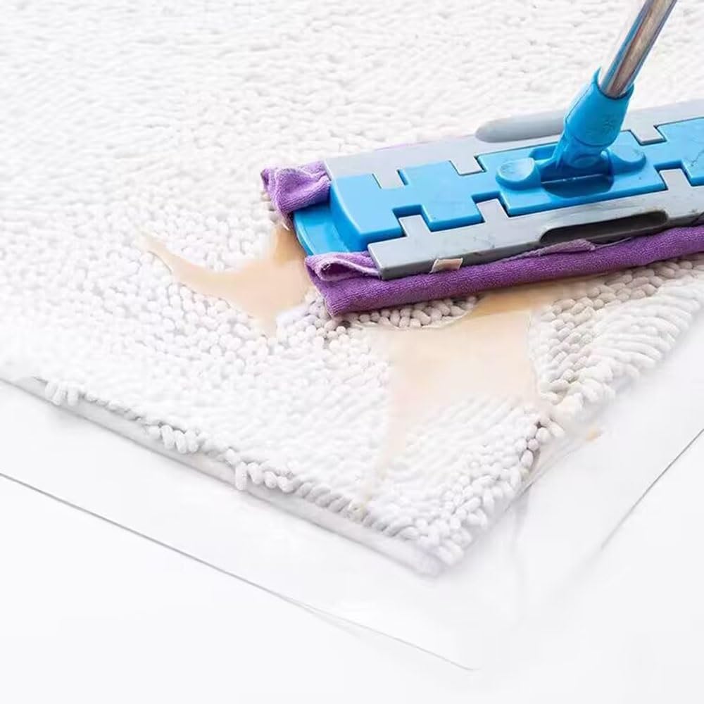 Tapis de chaise transparent pour protection du sol – 2 mm d'épaisseur – Tapis en PVC résistant aux rayures pour bois et carrelage – Tailles 30 x 60 cm à 150 x 150 cm – Idéal pour la maison et le