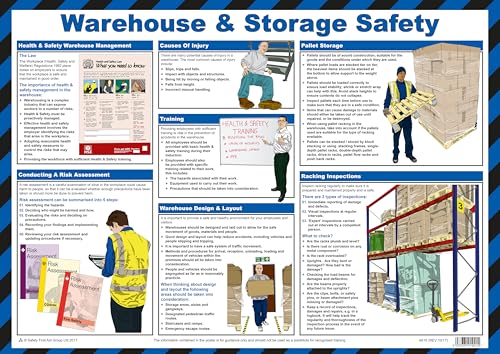 Image of Warehouse & Storage Safety A2 Poster, Laminated