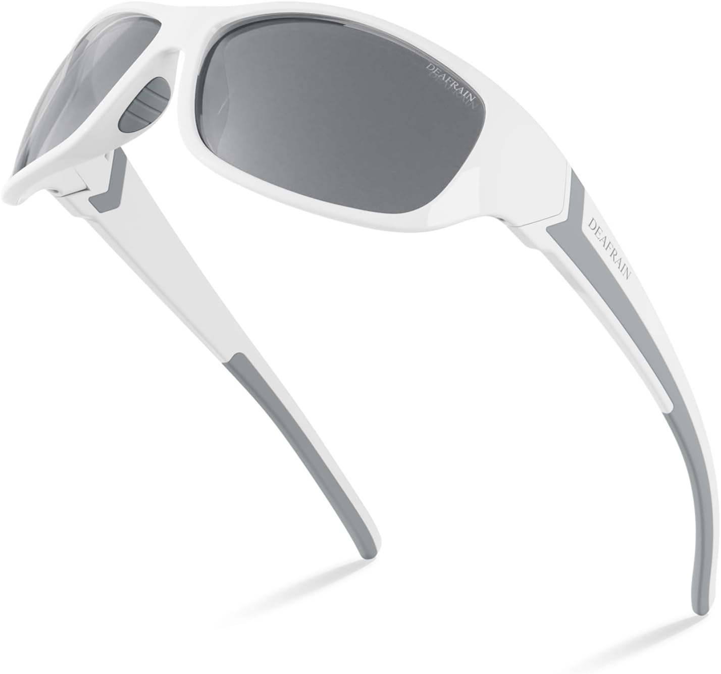 DEAFRAIN Polarized Sports Sunglasses for Men Women Driving Fishing Cycling Running UV Protection DEAFRAIN Polarized Sports Sunglasses for Men Women Driving Fishing Cycling Running UV Protection