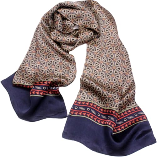 Écharpe pour hommes contre le froid NIDONE foulard habillé double couche
