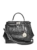 GUESS Women's Georgie Satchel Black Handbag