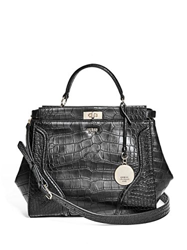 GUESS Women's Georgie Satchel Black Handbag