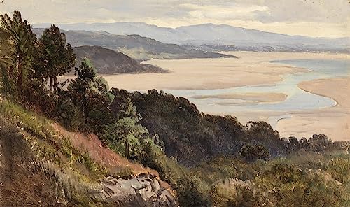 Peinture sur toile décoration chambre ambiance sables de Lancaster 60x90cm paysage nordique