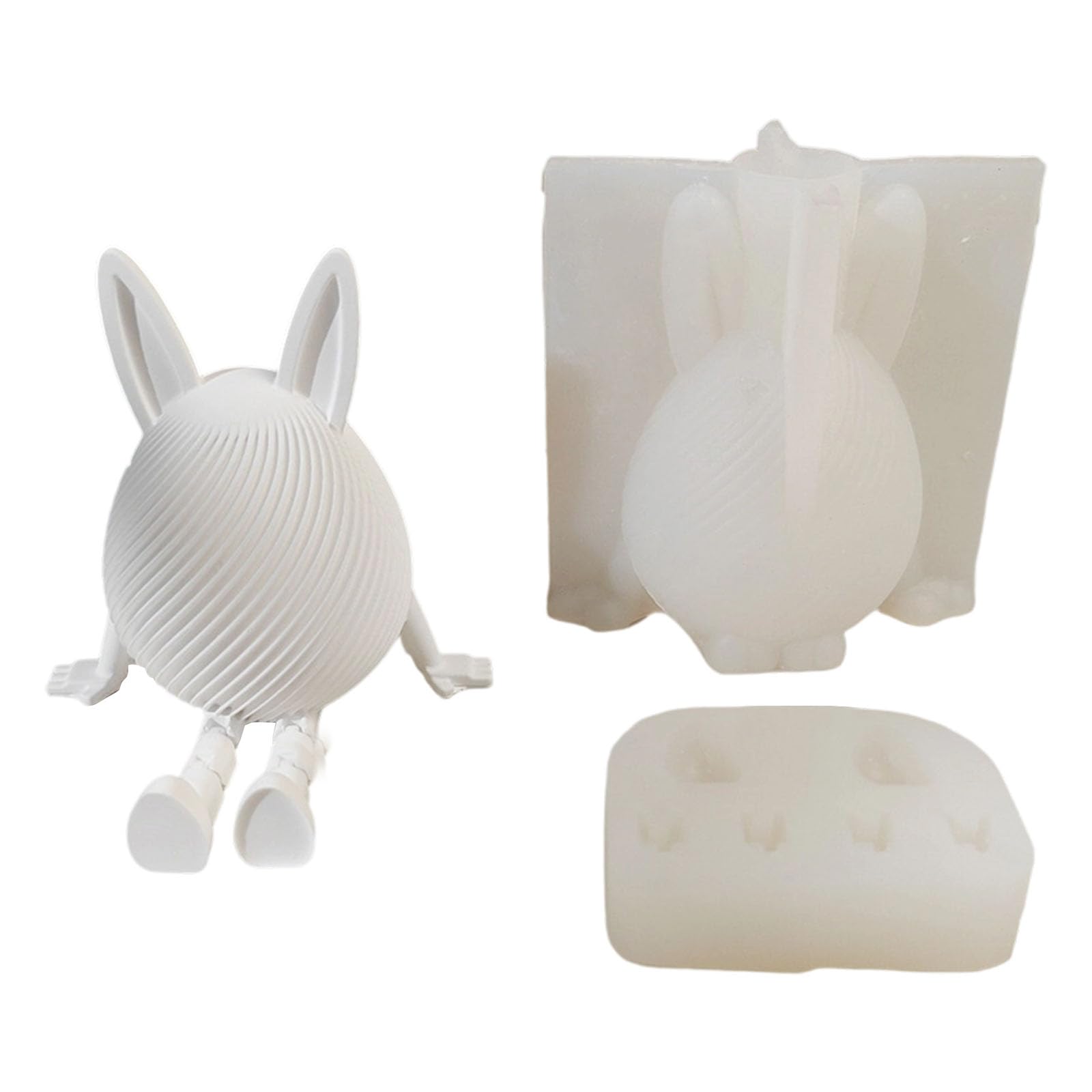Tsophreniq Detailed Lagomorph Render Molding Elastomer Cast Green Safe for Home Deck Art Undertakings Handicrafts Silicone Molds