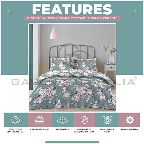 GC GAVENO CAVAILIA King Size Duvet Cover Sets With Fitted Sheet - Polycotton Complete Bedding Set including Pillow Cases - Image 3