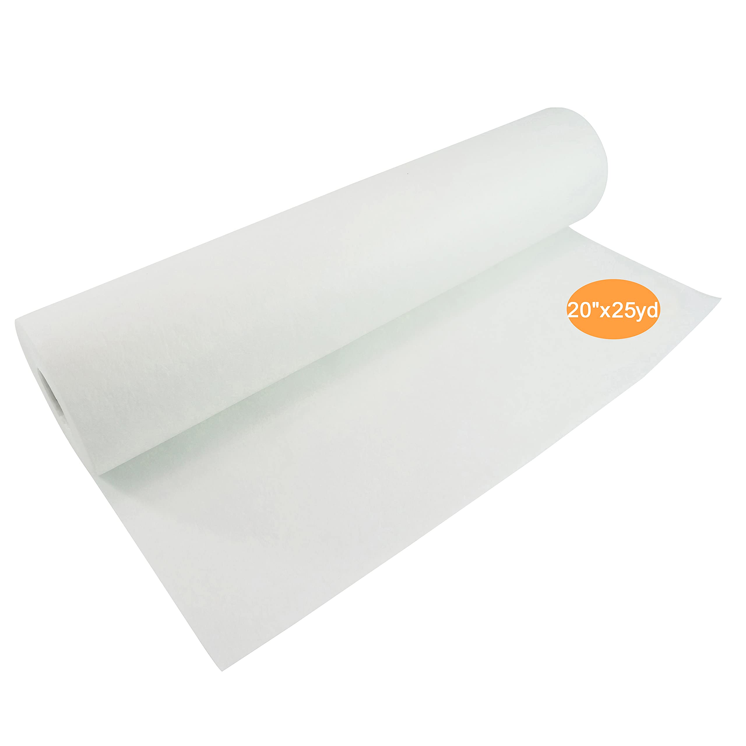 New Brothread White Cut Away Machine Embroidery Stabilizer Backing 20" X25 Yd (50Cmx23m) Roll - Medium Weight 70Gm (2.5Oz) - Cut Into Any Sizes - For Machine Embroidery And Hand Sewing