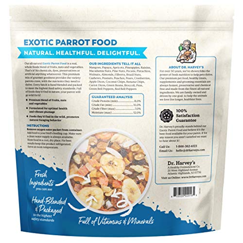 Dr. Harvey'S DRH_EXOTIC_5 Exotic Parrot Blend, Seedless Blend Of Natural Food thumb #4