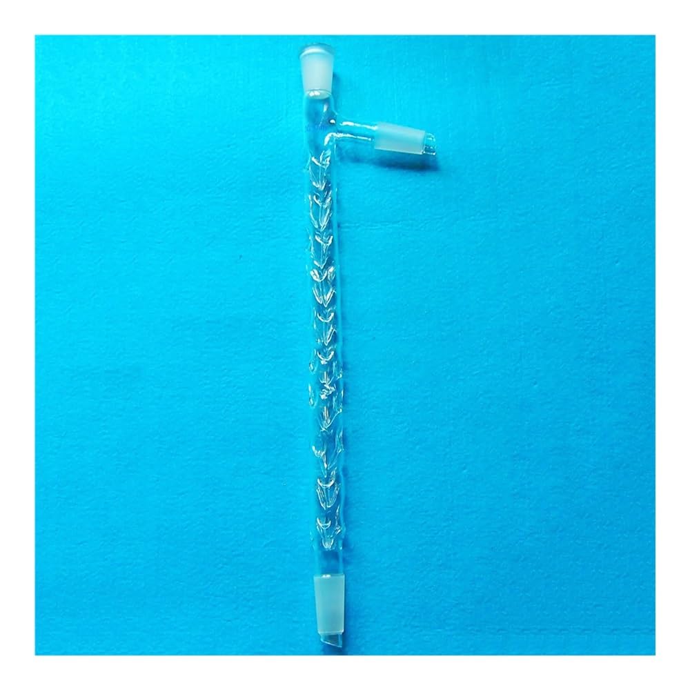 Equipos y suministros de laboratorio Columna de destilación vidrio 24/40 300 mm con brazo lateral, cristalería química laboratorio