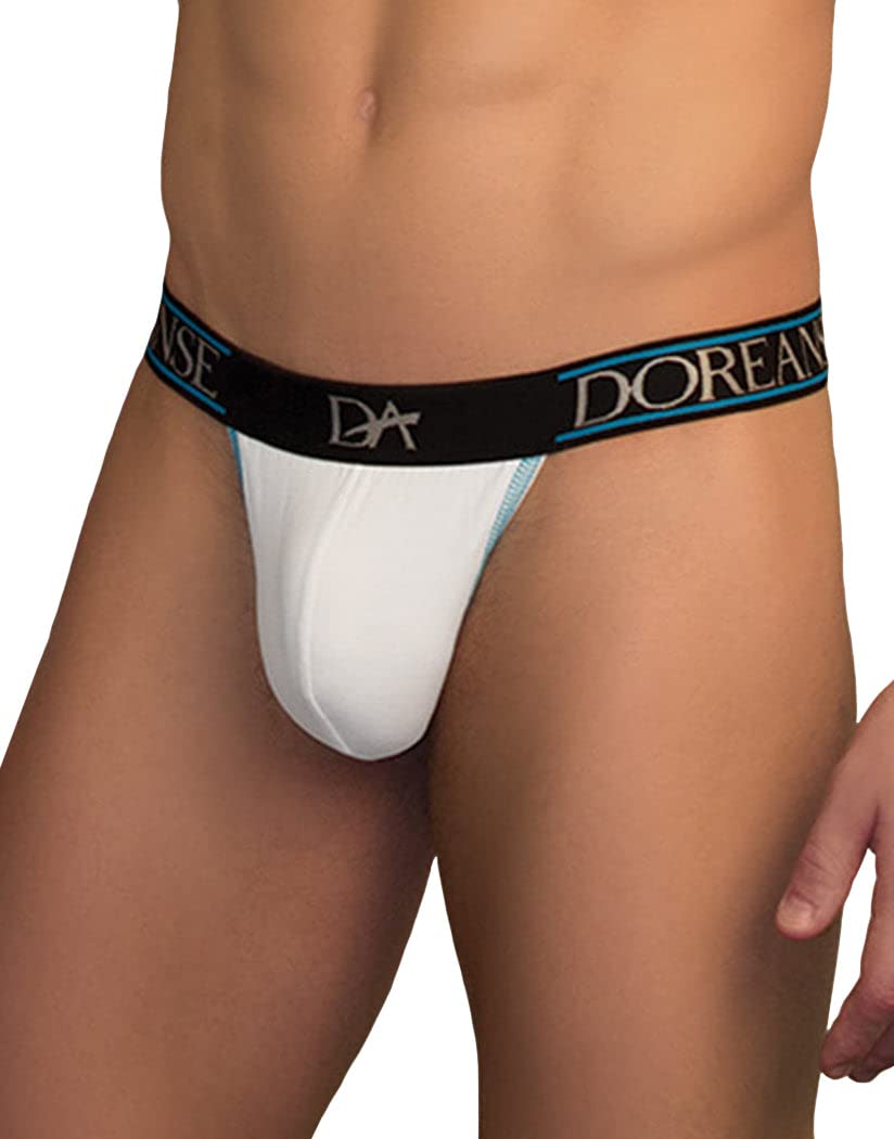 Doreanse Men's White 1334 Thong (White/L)