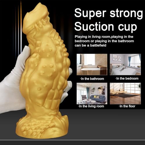 SMGKB-Silikon-Dicker-Riesen-Realistischer-DildoAnaldildo-mit-SaugnapfMonster-Fantasy-AnalplugProstata-Massagegeraet-Sexspielzeug-Vagina-Anal-Spiel-fuer-Frauen