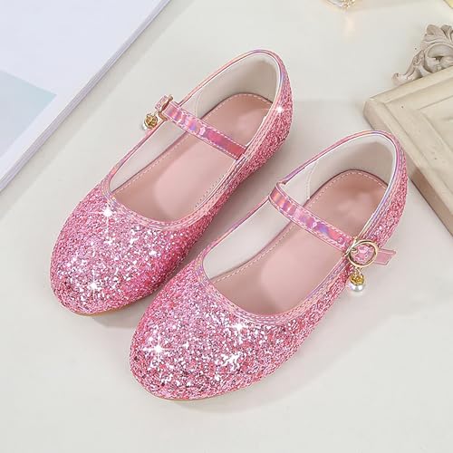 Toddler Flower Girl Dress Shoes Rhinstones Mary Jane Ballet Flats Party Wedding Toddler Little Kid Princess Shoes4