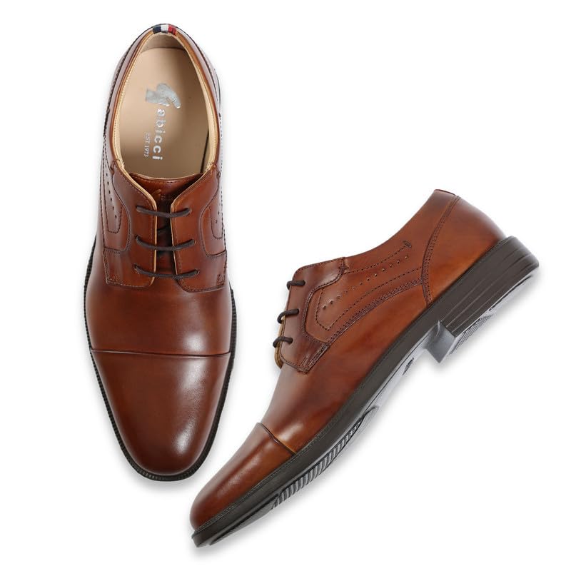 Men’s Finn Leather Dress Shoes – Elegant Lace-Up Formal Footwear with Comfort Fit (Size 40)-image-40