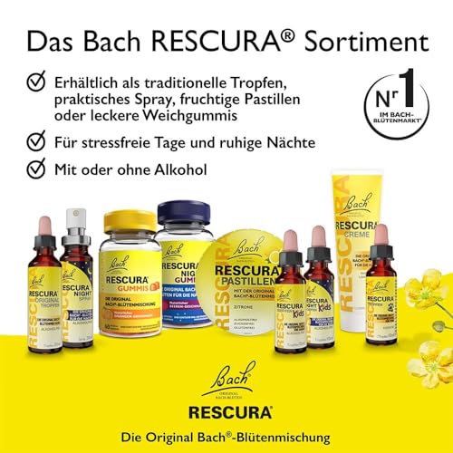 Bachblüten Original Rescura Tropfen mit Alkohol
