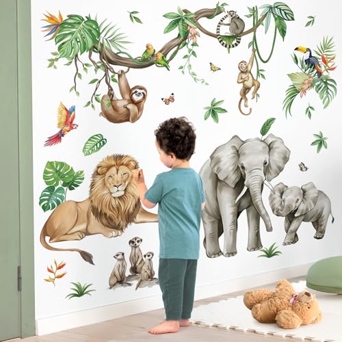 Vinilos Decorativos Animales Jungla 30x90 cm miniatura 3