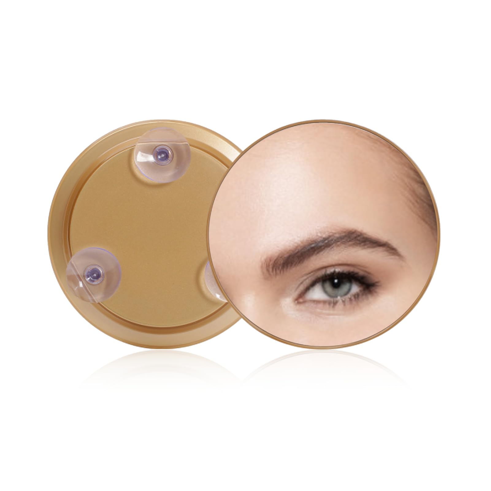 LUCKDANO 30X Magnifying Mirror for Detailed Grooming & Eyebrow Trimming | 6-Inch Portable Makeup Mirror with Suction Cups | Lightweight & Perfect for Aging Skin