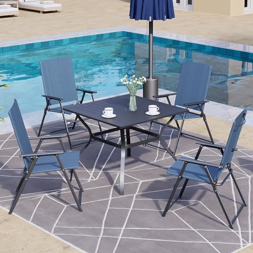 Nixtopia 2 Pcs Folding Patio Chairs thumb #1