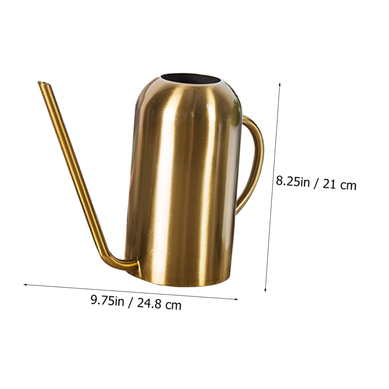 Regadera de Acero Inoxidable con Capacidad para Riego de Suculentas y Plantas Jardín y Mango Ergonómico para Fácil Manejo