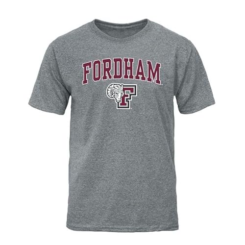 Barnesmith Fordham University Rams Short-Sleeve T-Shirt, Spirit, Charcoal Grey, XX-Large