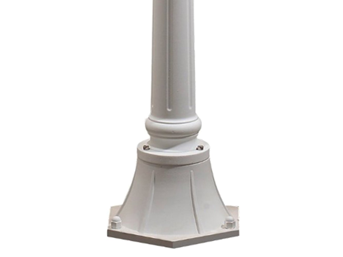 Konstsmide Parma 7225 Wegeleuchte (B: 24cm T: 24cm H: 118cm, 1x75W, IP43) matt-weiß