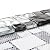 Elephantile Black Silver Square Mosaic Glass Tiles 5 Sheets, 12x12 Inch Mosaic Sheets 3D Tile, Clear White Crystal Mosaic Tiles for Kitchen Backsplash Fireplace Bathroom Border Accent Wall Décor