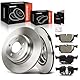 Frankberg 2x Bremsscheiben + 4x Bremsbeläge Kompatibel mit 3er E90 325-335 3er Cabriolet E93 325-335 3er Coupe E92 325-335 3er Touring E91 325-335 Replace# 34216769105
