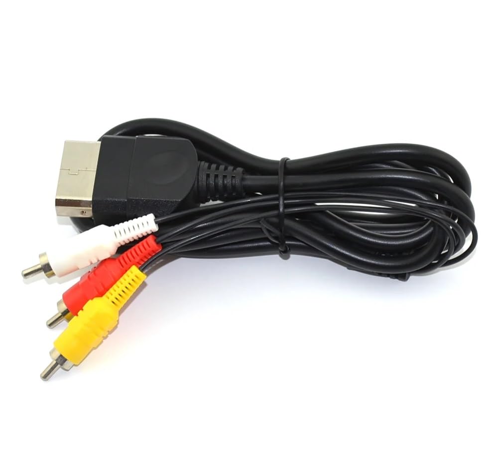 DARLINGTON & Sohns Cable euroconector de 3 RCA para consola XBox, audio y vídeo, cable de conexión para la primera consola Xbox, versión TV, transmisión de imágenes
