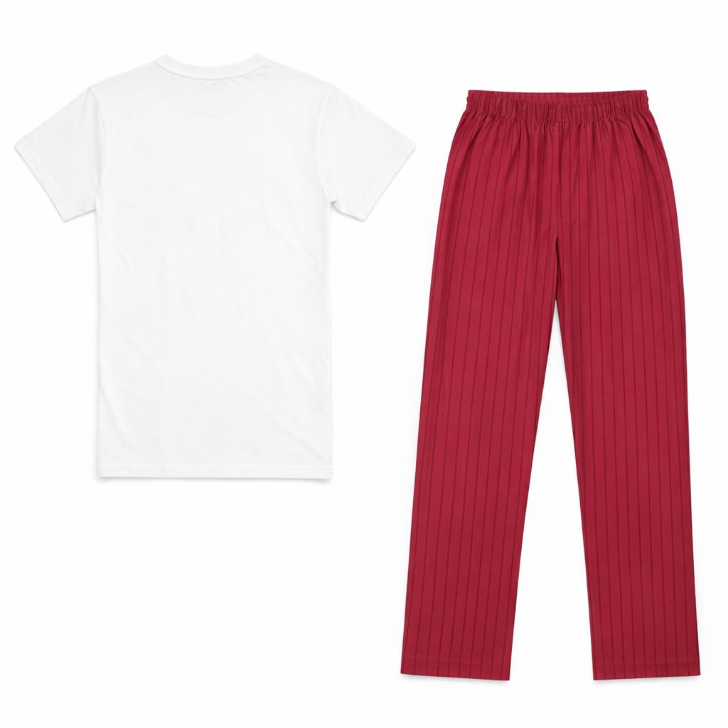 AS Roma As Roma Pigiama Tshirt & Pantalone Lupetto Set di Pigiama Unisex - Adulto (Pacco da 2)