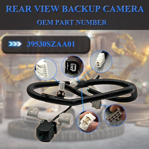 Image of MOHANO Car Rear View Backup Camera HD Fit for 2012-2015 Honda Pilot, Park Assist Backup Camera Trajectory Replace OE# 39530SZAA01