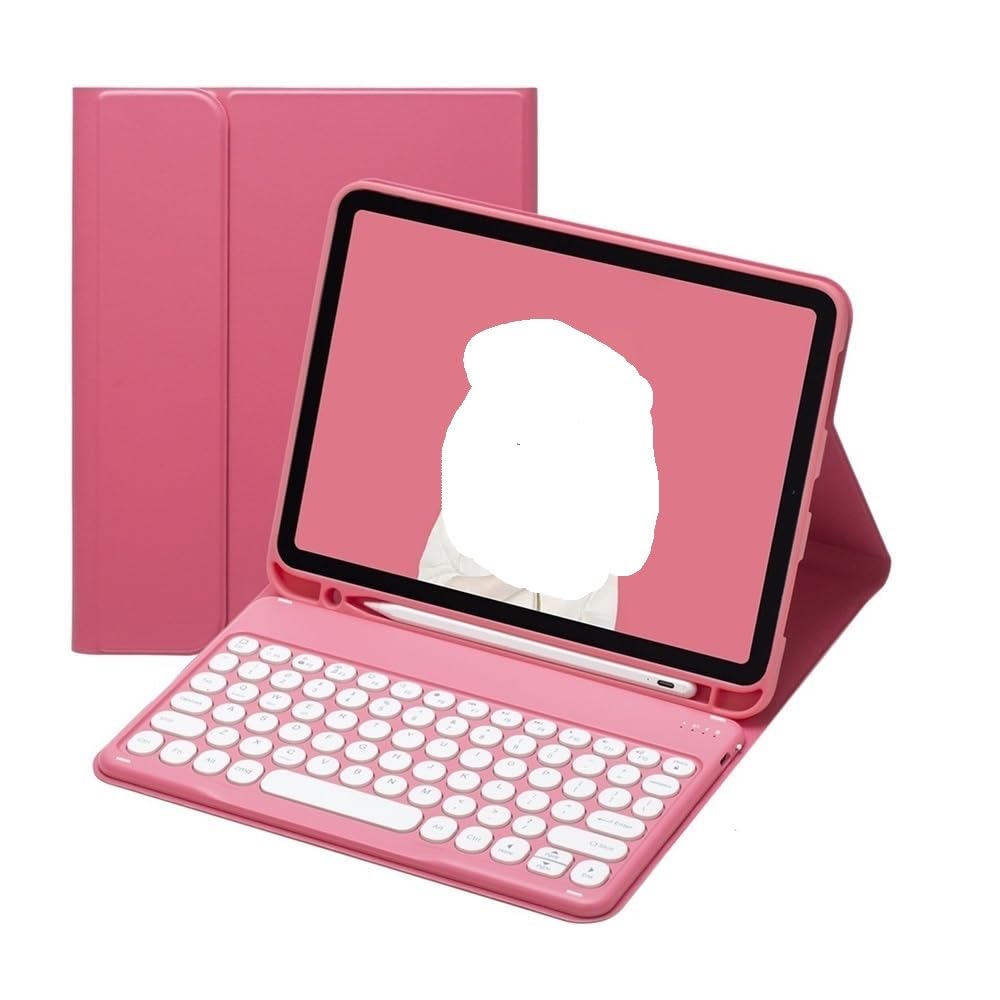 Funda Protectora Teclado QWERTY Teclas Redondas iPad Pro 13 Pulgadas 2024 8