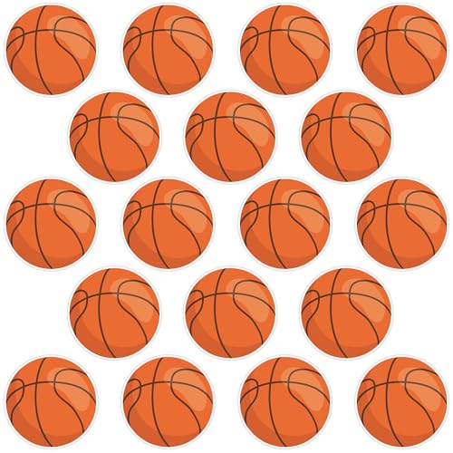 Wonmon 50 PCS Basketball Cutouts for Bulletin Board Decorations Basketball Paper Cut-Outs for Classroom Bulletin Board School Office Wall Decor Sport Theme Birthday Party Supplies