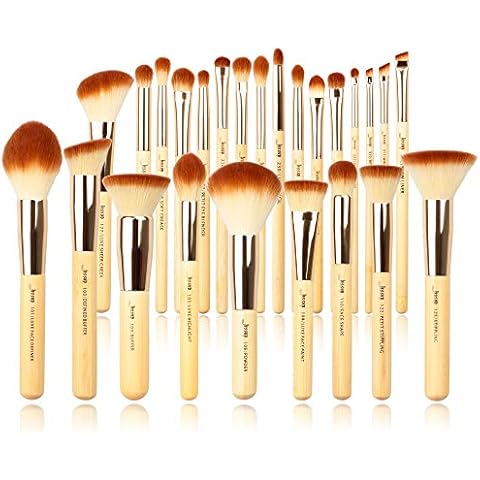 Jessup Brand 25pcs Beauty Bamboo Professional Makeup Brushes Make up Brush Tools kit Foundation Powder Blushes Eye Shader Cosmetics Tools T135 Cover
