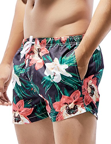SEOBEAN Mens Sport Swimwear Bathing Trunk Boxer Beach Board Shorts4