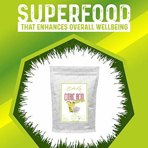 Image of BAKE KING Citric Acid Powder 100G, (CITRUS) Citric Acid for Cleaning Purpose, Citric Acid For Food And Bakery, Food Grade, Citric Acid Powder for Making Malai Peda, Jalebi, Poha Chivda, Dhokla etc