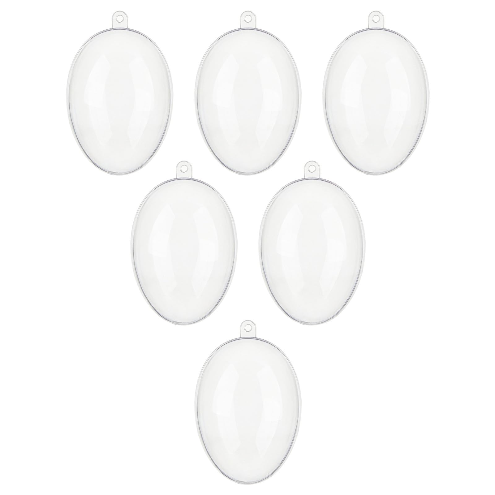 Jazuaiao 6Pcs Clear Fillable Sphere for Christmas Tree Transparents Ornament Baubles Holiday Decorations Home Decoration