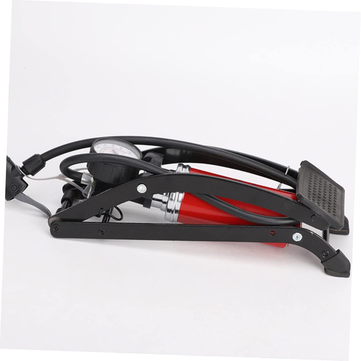 KICHOUSE Portable High-Pressure Foot Pump Pressure Gauge Compact Inflator for Cars Motorcycles Mini Floor Pump for Quick Inflation