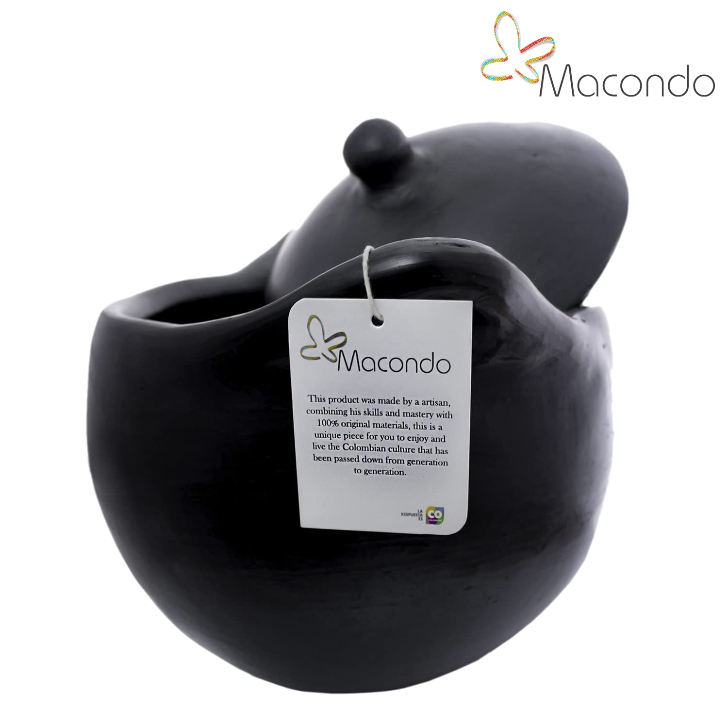 Macondo Ancient Pot Chamba Rounded Soup Pot (2.5 Quarts)