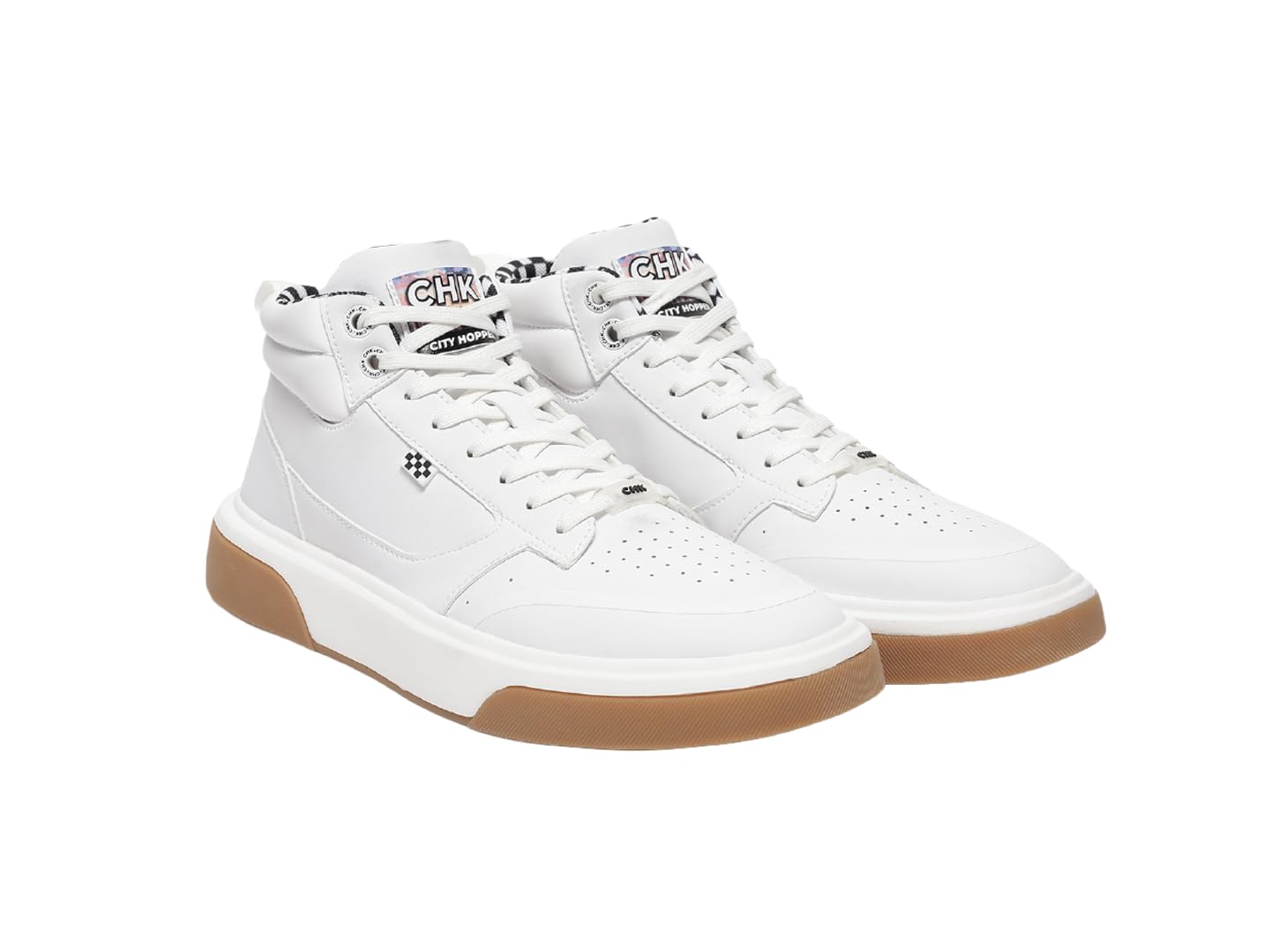 chk City Hopper: Cushioned Microfibre Sneakers with EVA Sole-picture-21