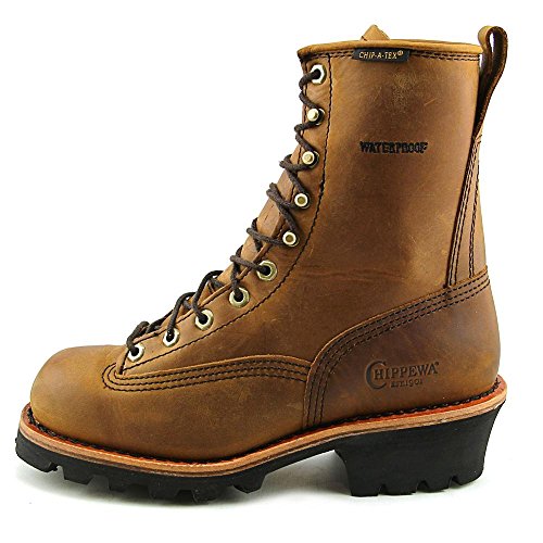 Chippewa Men's Paladin 8" Lace-to-Toe Logger Boots - Waterproof, Slip-Resistant Work Boots for Men4