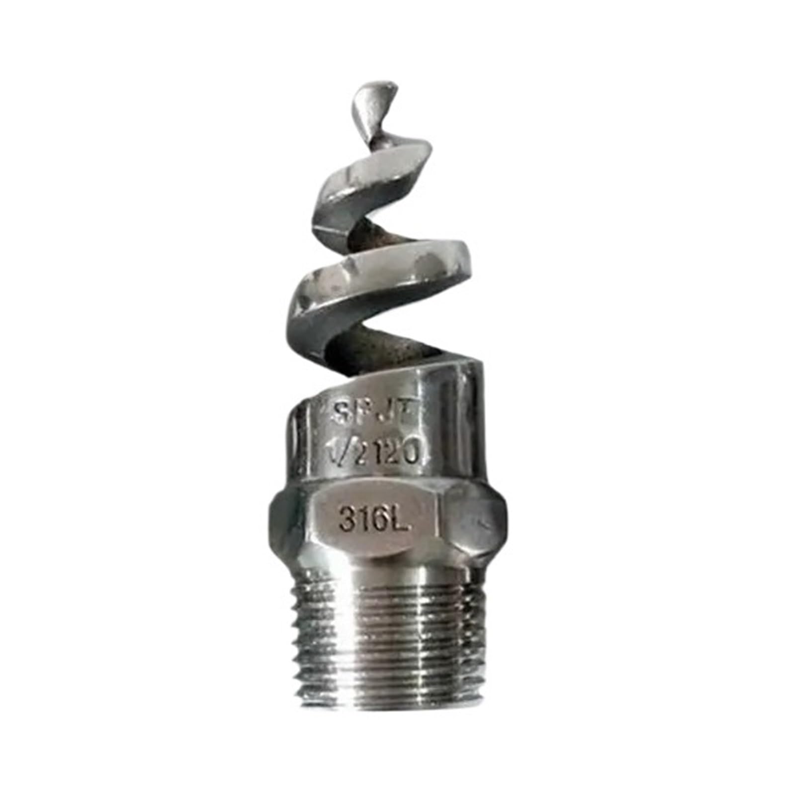 Full Cone Spiral Nozzles, Stainless Steel Spiral Male Thread Nozzle 1/2-1 inch High Temperature Corrosion(1/2 Inch)
